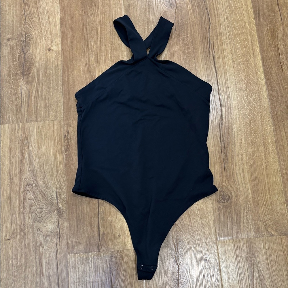 Aritzia Babaton Contour Cross Halter Neck Tank Bo… - image 1